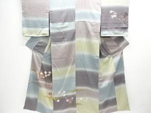 楓模様刺繍一ツ紋訪問着（重ね衿付）